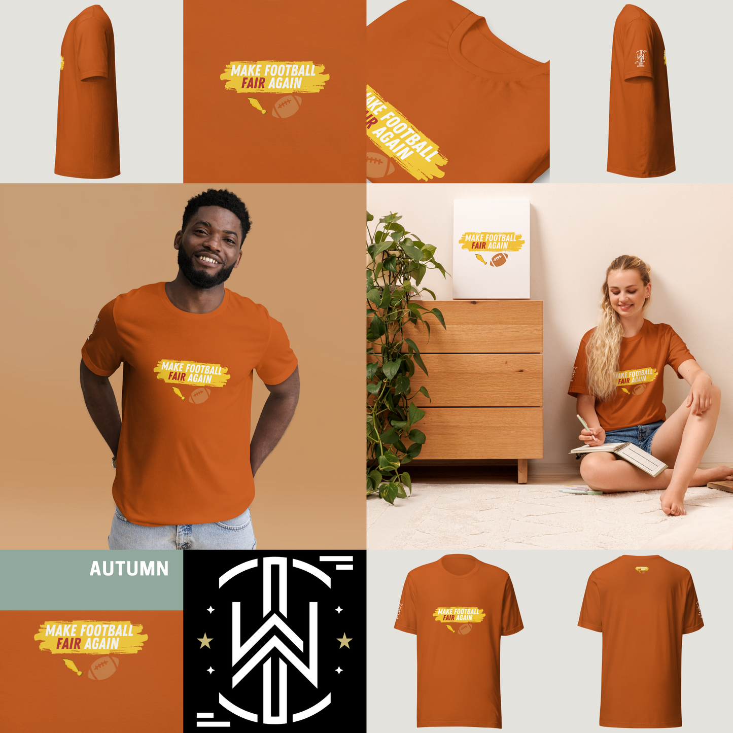 Make Football Fair Tee - Red | Dark Edition | T-Shirt
