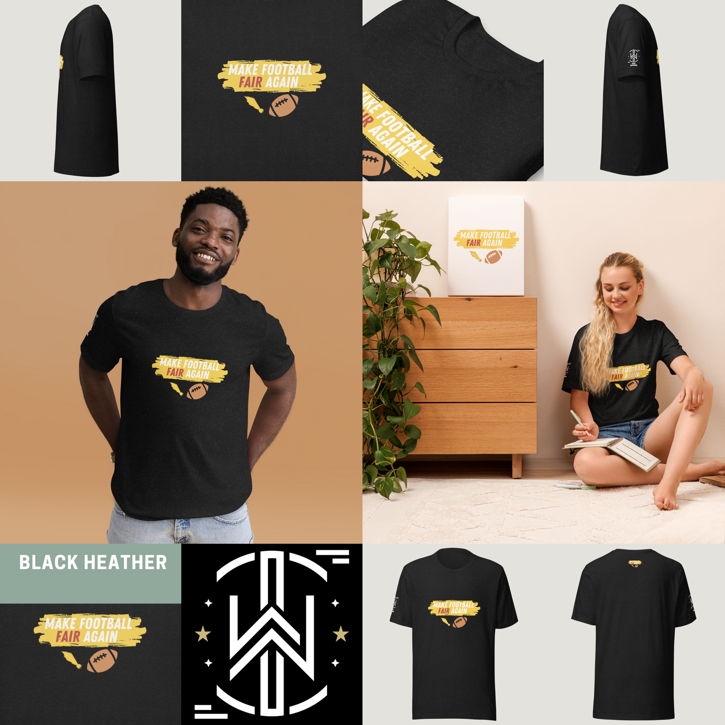 Make Football Fair Tee - Red | Dark Edition | T-Shirt