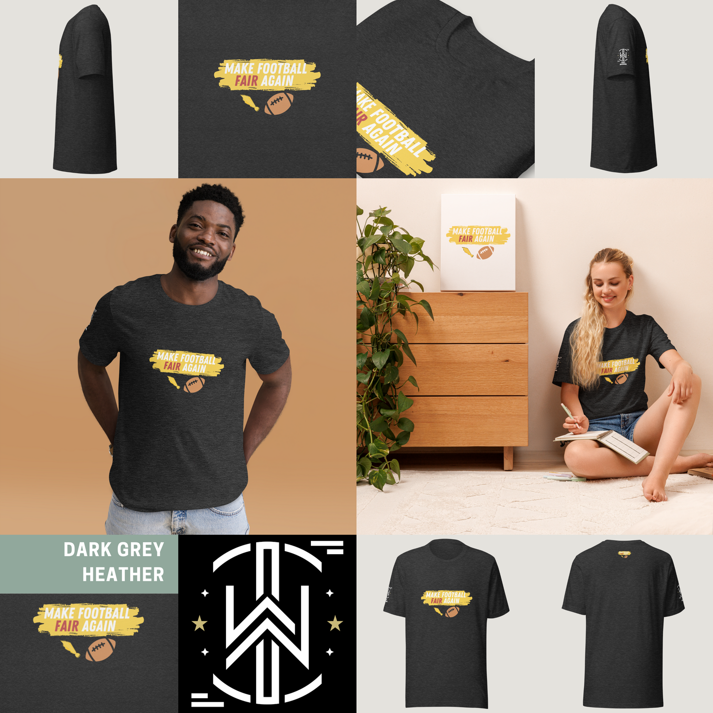 Make Football Fair Tee - Red | Dark Edition | T-Shirt