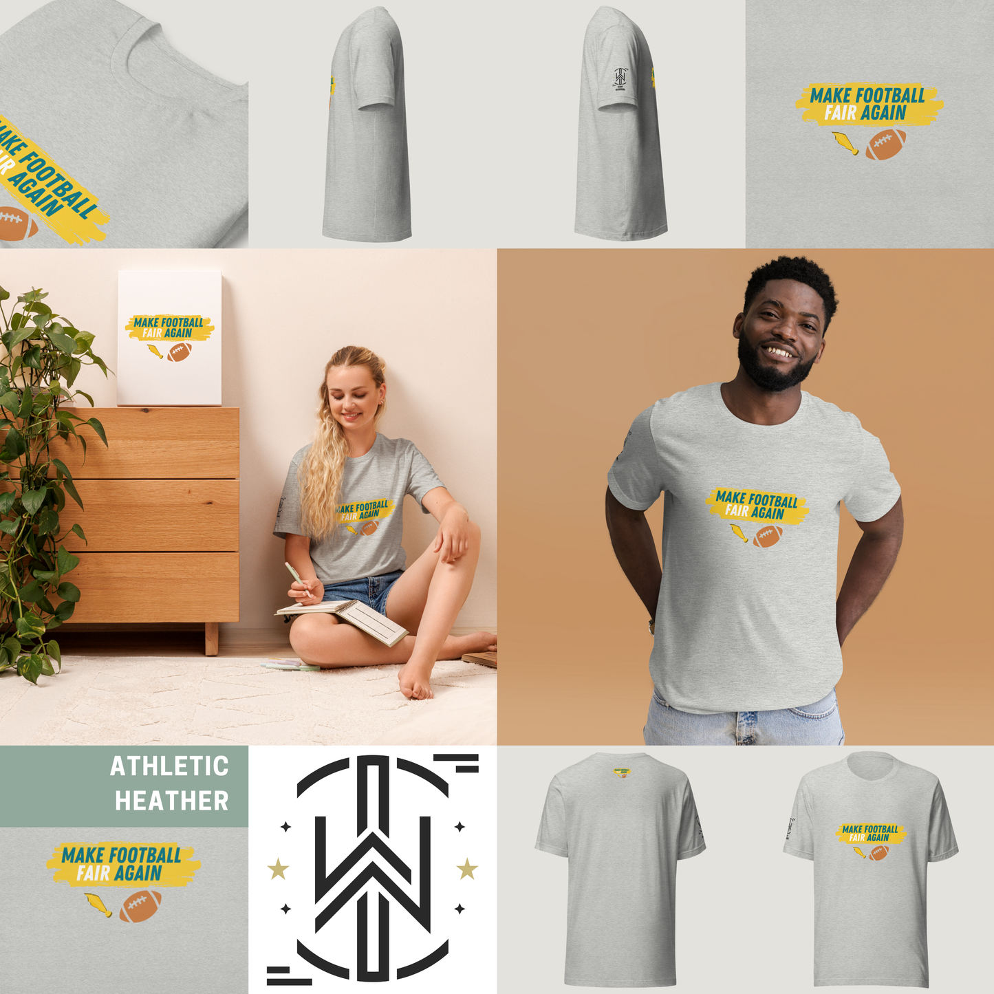 Make Football Fair Tee - Blue | Light Edition | T-Shirt
