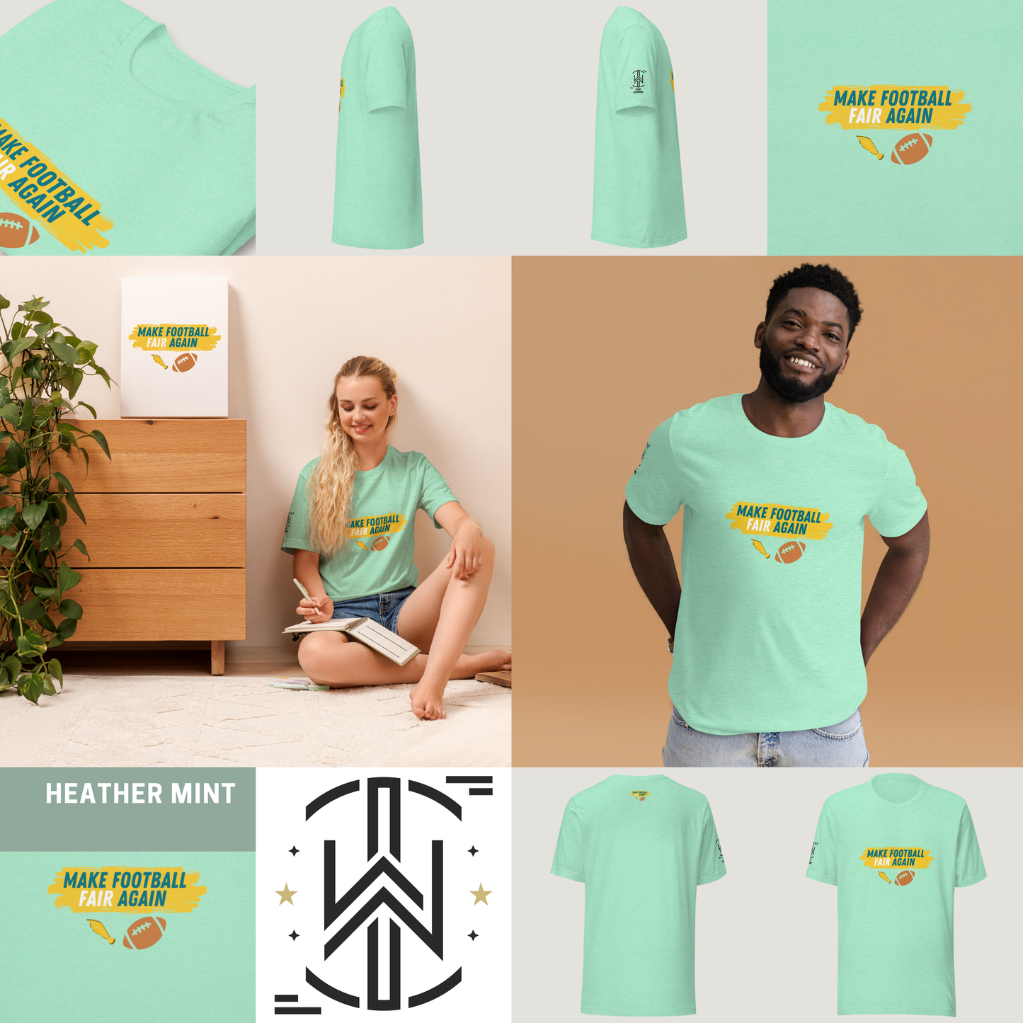 Make Football Fair Tee - Blue | Light Edition | T-Shirt