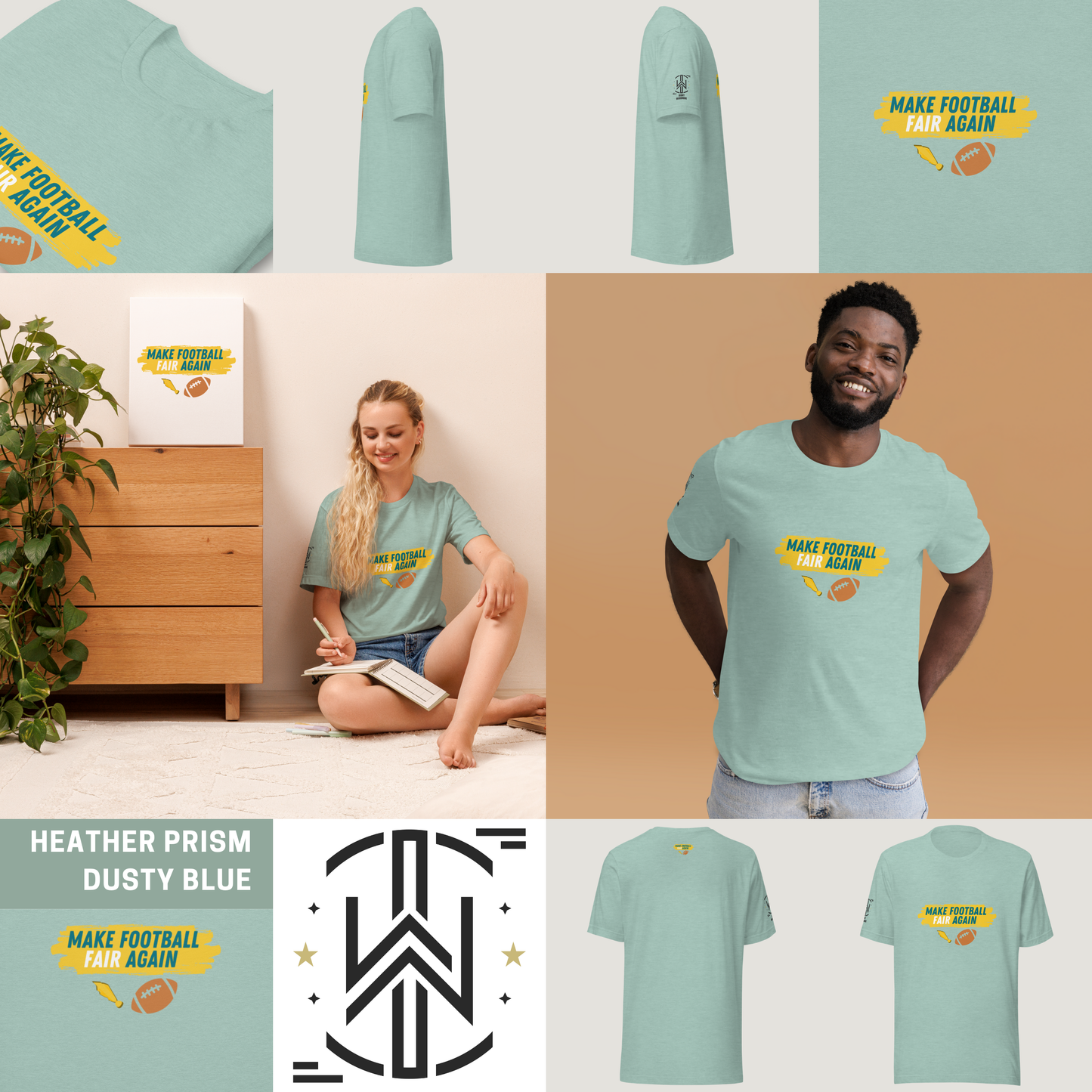 Make Football Fair Tee - Blue | Light Edition | T-Shirt