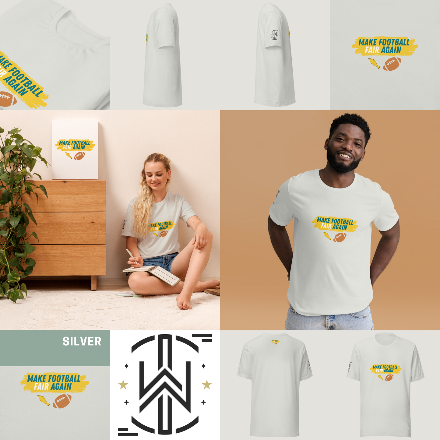 Make Football Fair Tee - Blue | Light Edition | T-Shirt