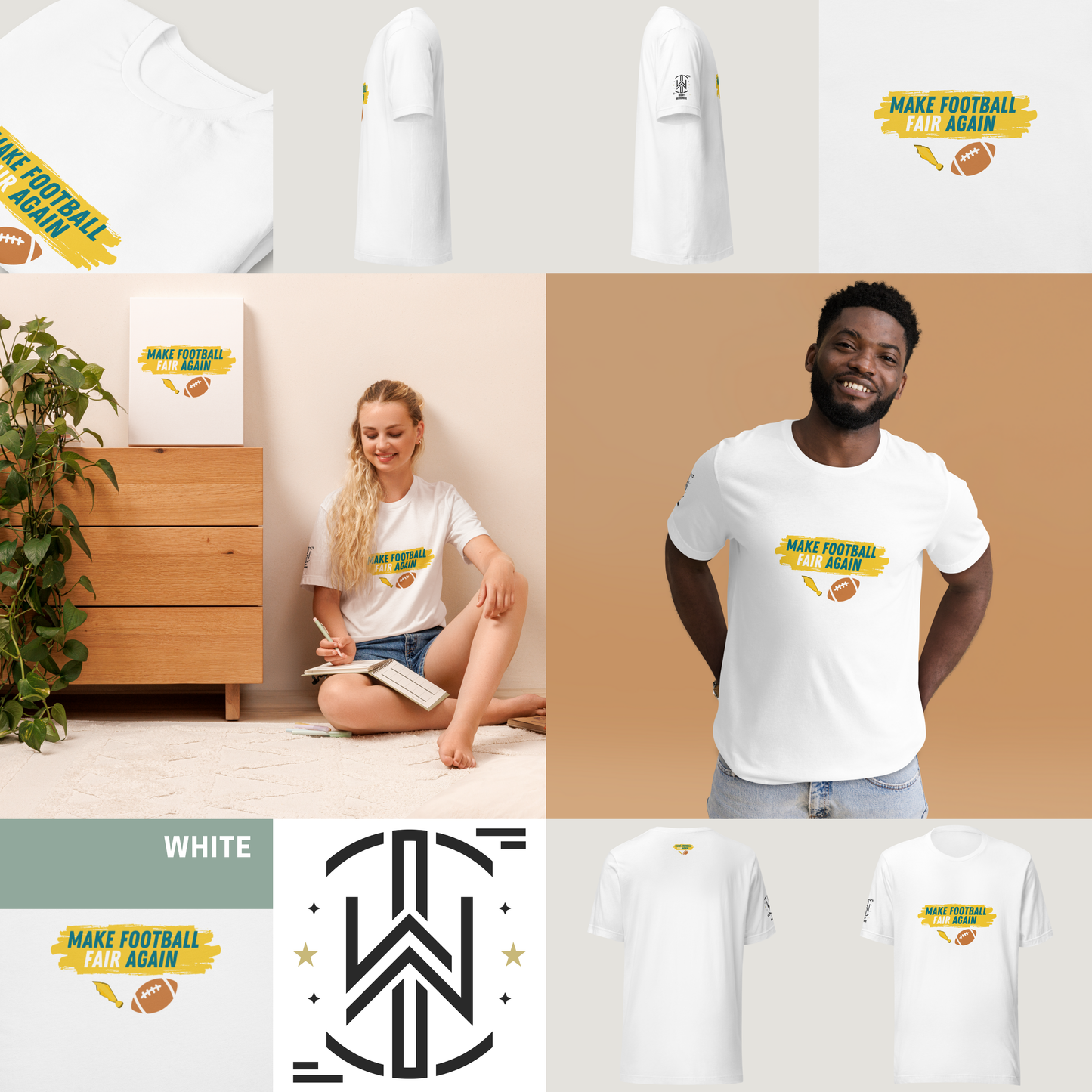 Make Football Fair Tee - Blue | Light Edition | T-Shirt