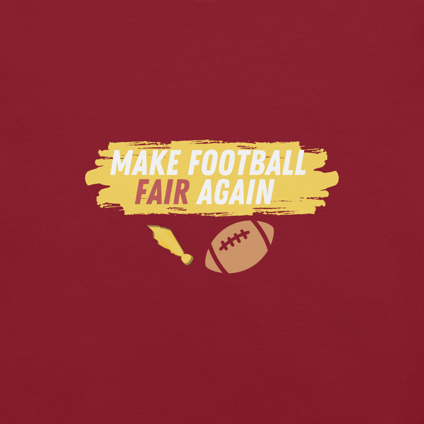 Make Football Fair Tee - Red | Dark Edition | T-Shirt