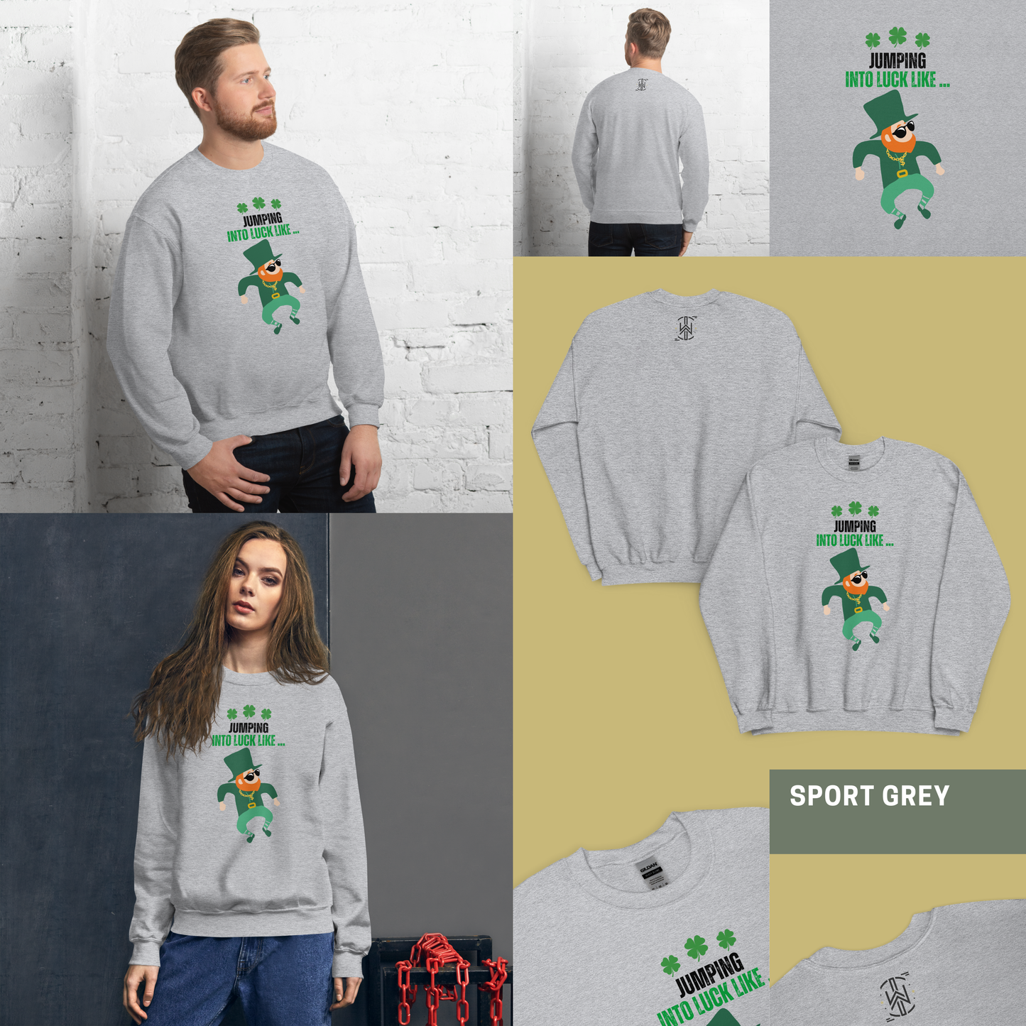 Jumping Into Luck | Light Edition | Sweatshirt