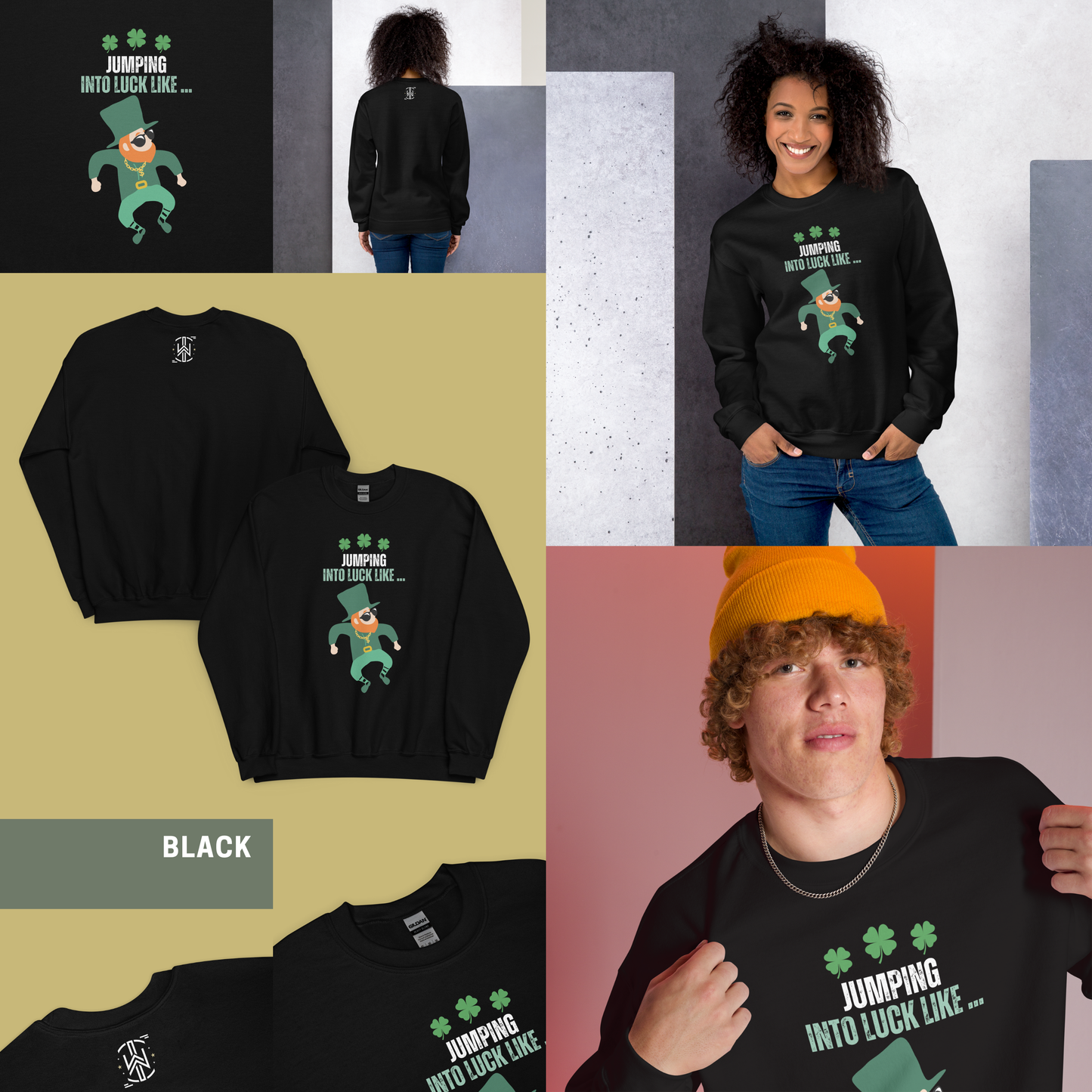 Jumping Into Luck | Dark Edition | Sweatshirt