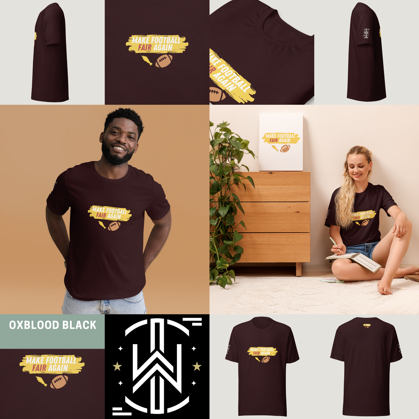 Make Football Fair Tee - Red | Dark Edition | T-Shirt