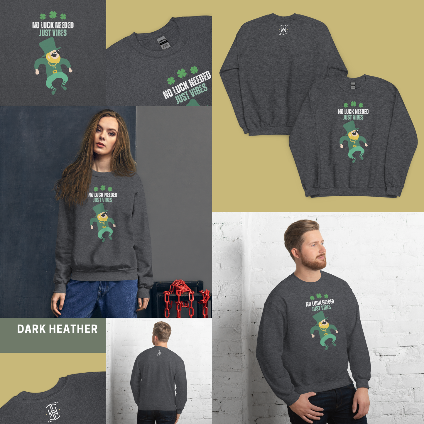 No Luck Needed | Dark Edition | Sweatshirt